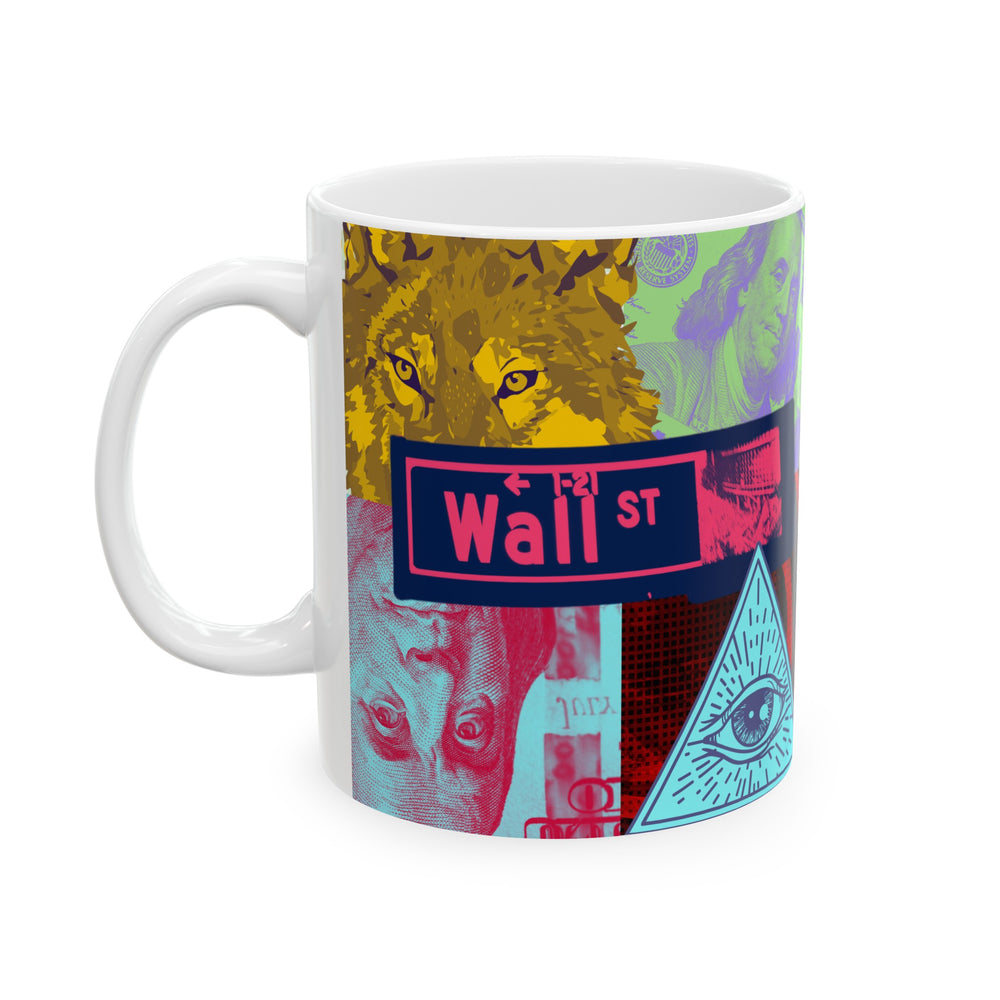 WallStreet Pop Ceramic Mug, 11oz